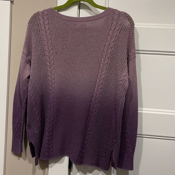 American Eagle Outfitters Purple Ombré Sweater - Picture 3 of 3